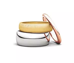 Ladies 10.0 mm Half Round Wedding Band