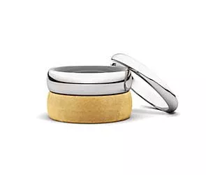 Ladies 2.5 mm Half Round Light Wedding Bands