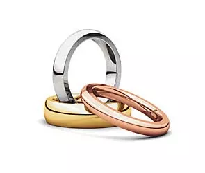 Ladies 3.0 mm Comfort Fit Heavy Wedding Bands