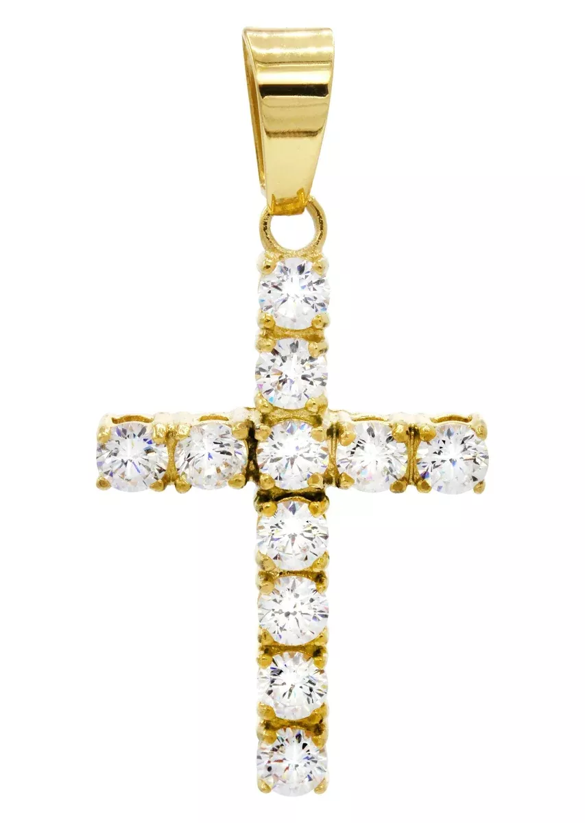 Mens Gold Plated Cross Pendant | 4.4 Grams