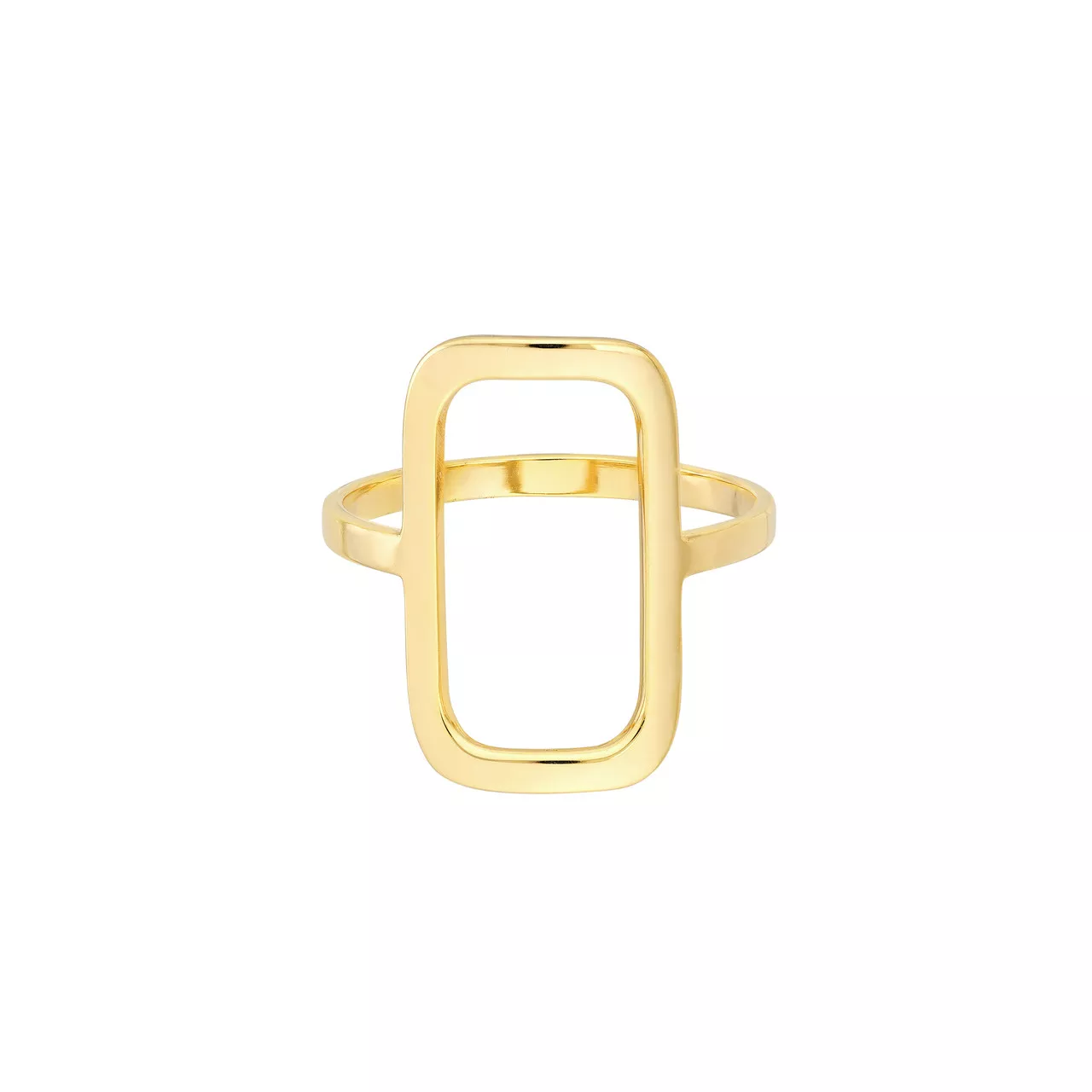 Open Paper Clip Link Ring