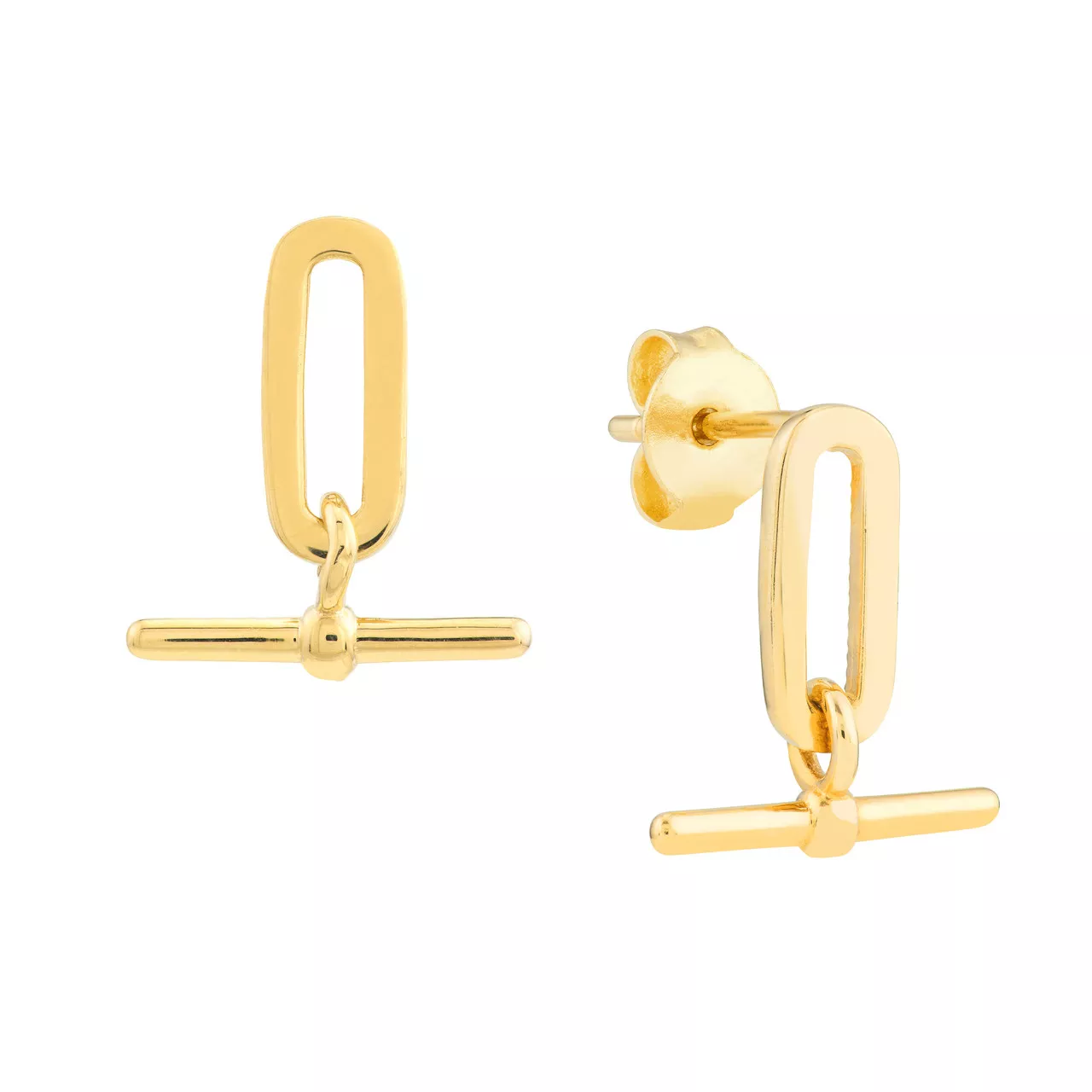 Paper Clip and Bar Fashion Earrings