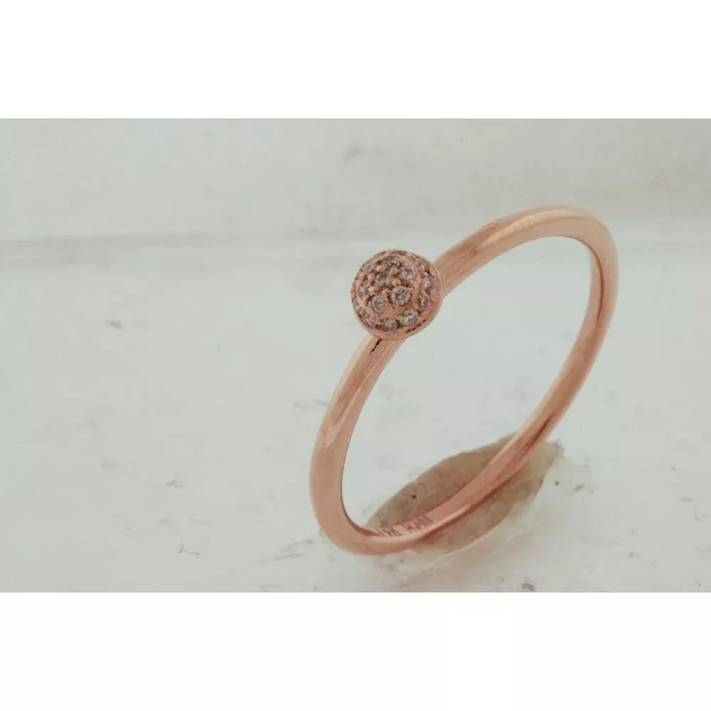 Royal 14K Rose Gold Diamond Engagement Ring - 0.07 Carat