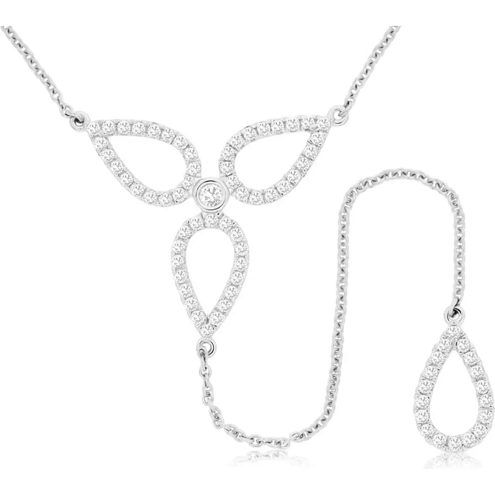 Royal 14K White Gold Diamond Necklace - 0.55 Carat