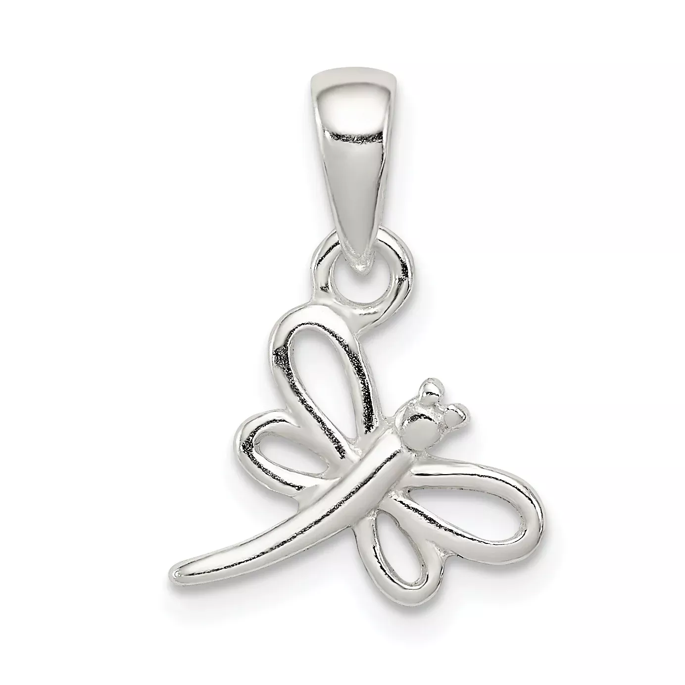 Sophia Jewelers Sterling Silver 925 Dragonfly Pendant with Polished Finish