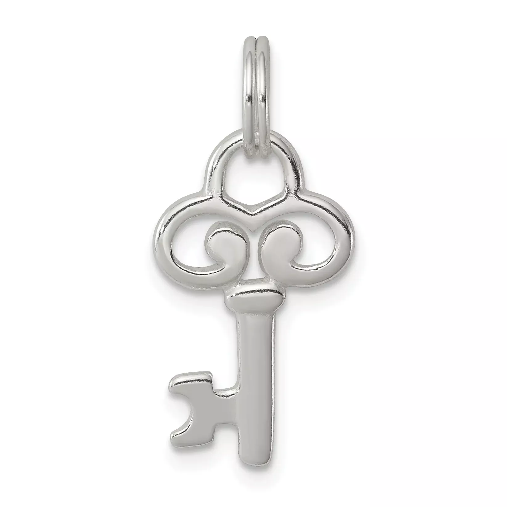 Sophia Jewelers Sterling Silver 925 Key Charm Polished Solid Design