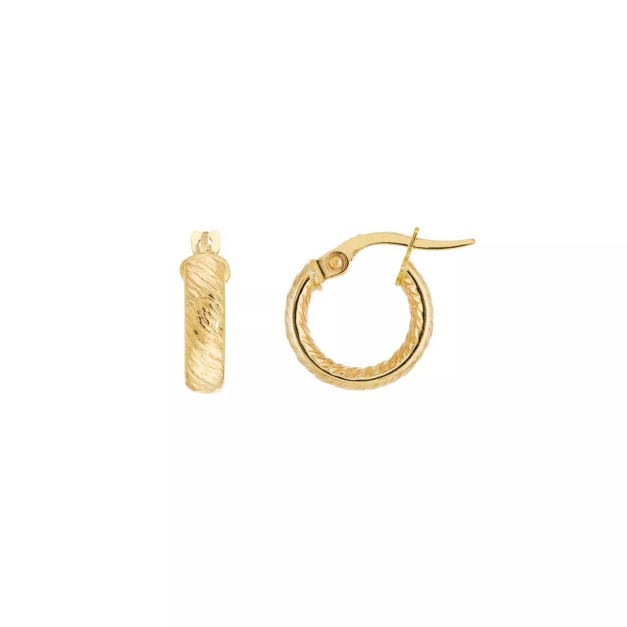 Textured Mini Hoop Earrings