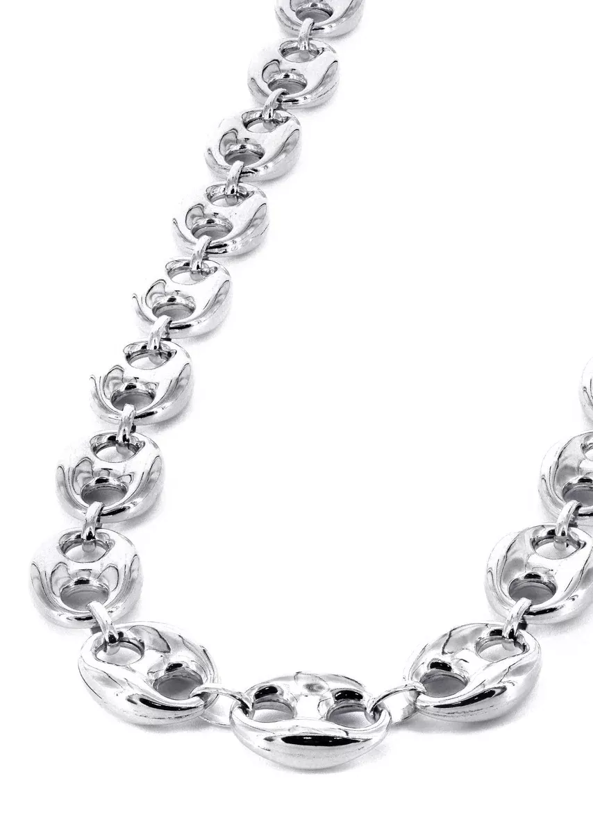 White Gold Chain - Mens Semi SolidPuff Chain 10K/14K Gold