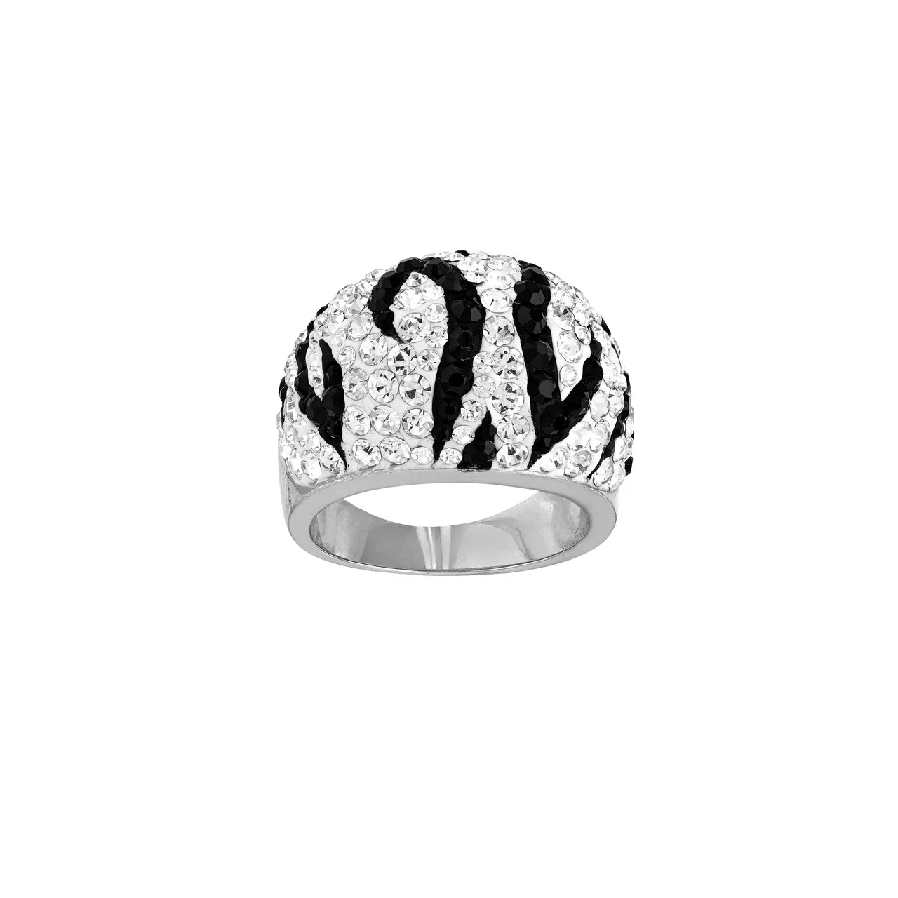 Zebra Crystal Pattern Ring